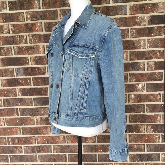 FREE People Denim Distressed Jacket - Picture 3 of 9